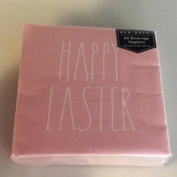 Rae Dunn Other - Rae Dunn PINK EASTER Beverage Napkins